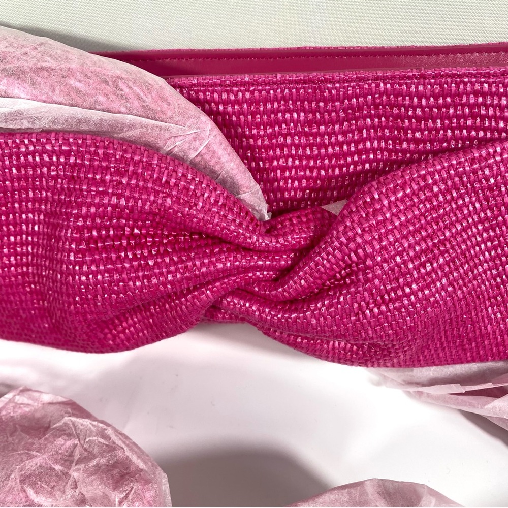 *SOLD* NWT Cult Gaia Banu Mini Fringe Clutch Qajar Rose - Picture 14 of 16